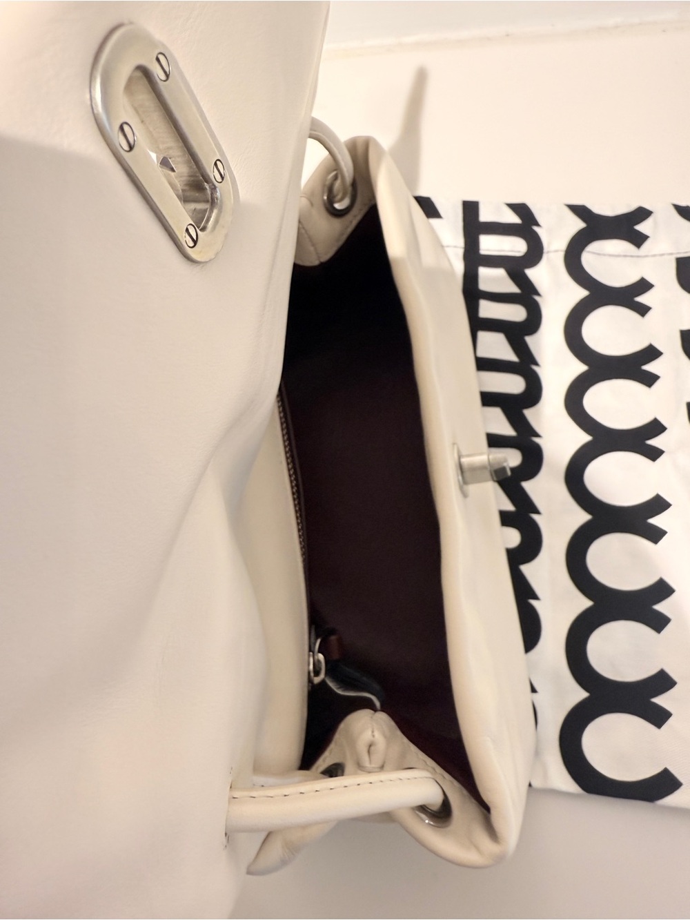 NWT Marc Jacobs mini dual satchel - cloud white - Picture 5 of 7